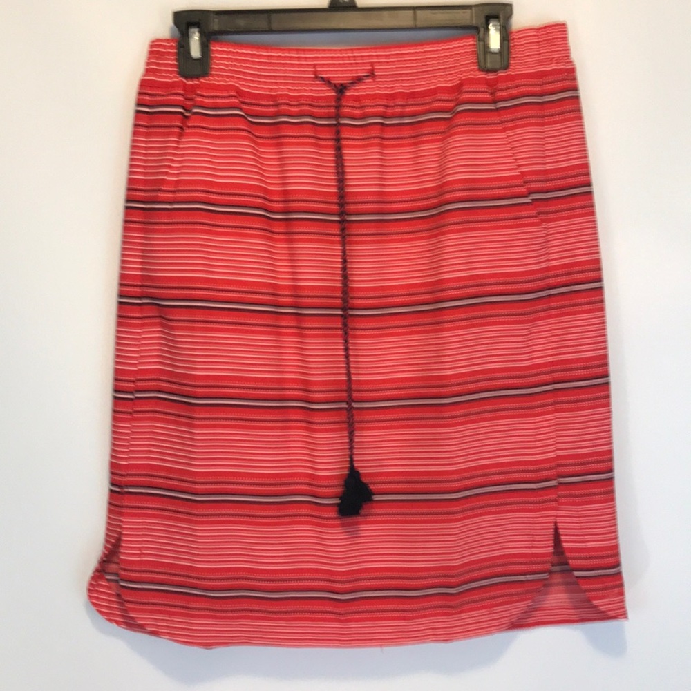 Striped Red Skirt